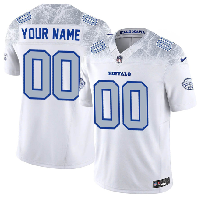 Women's Buffalo Bills Active Player Custom White 2025 F.U.S.E. “Rivalries” Vapor Untouchable Limited Stitched Football Jersey